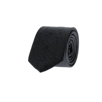 Light Black Patterned Tie