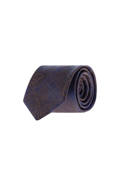 Dark Navy Patterned Tie
