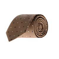Medium Brown Patterned Tie