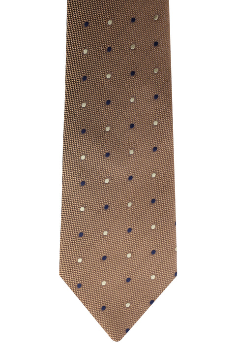 Medium Brown Patterned Tie