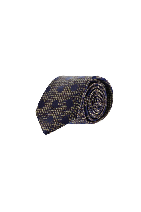 Medium Brown Patterned Tie
