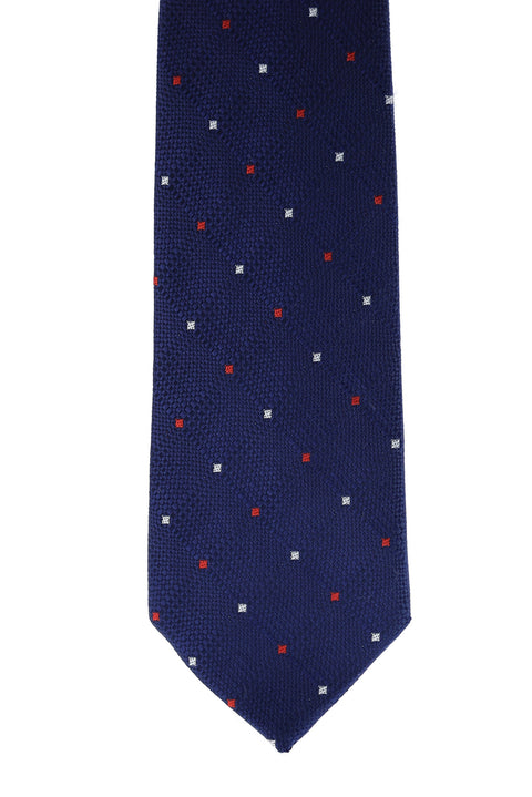 Dark Navy Patterned Tie