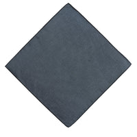 Black Plain Satin Handkerchief