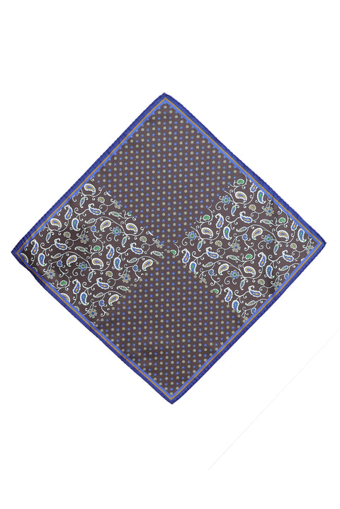 Medium Brown Patterned Handkerchief