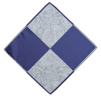 Medium Navy Patterned Handkerchief