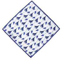 Medium Navy Patterned Handkerchief