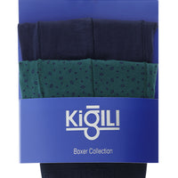 Dark Green 2-Pack Patterned Cotton Boxer Set