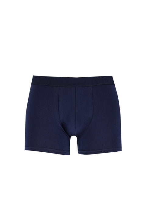Dark Navy Blue 2-Pack Patterned Cotton Boxer Set