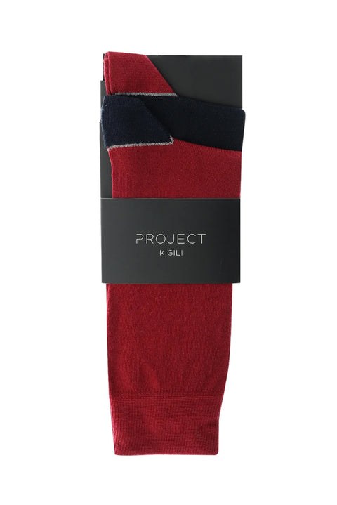 Dark Navy Blue 2-Pack Plain Cotton Socks Set