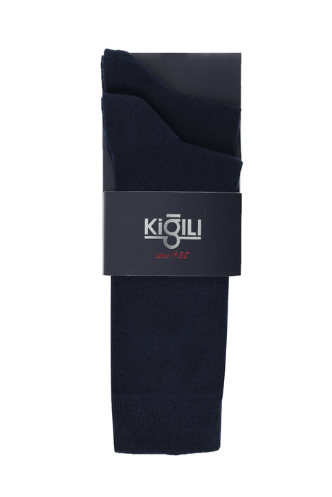 Light Navy Blue 2-Pack Plain Socks Set