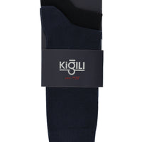 Medium Navy Blue 2-Pack Plain Socks Set