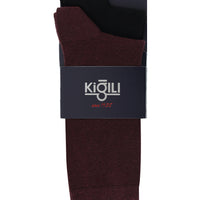 Light Burgundy 2-Pack Plain Cotton Socks Set