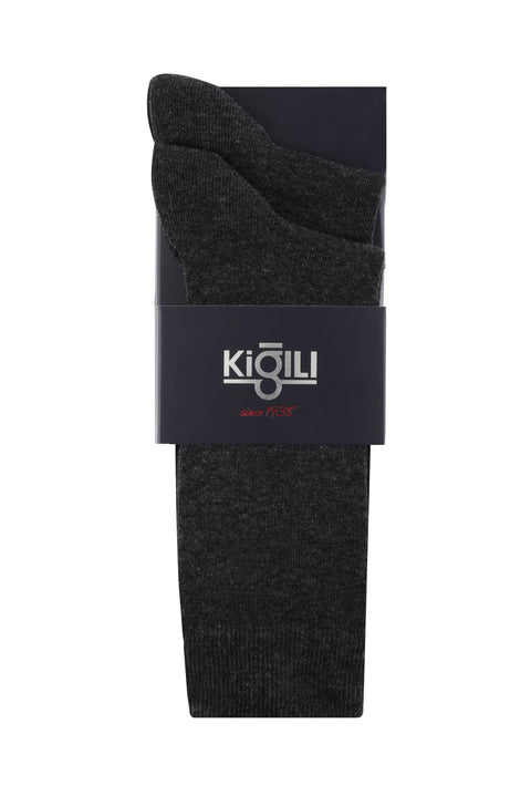 Light Anthracite 2-Pack Plain Socks Set