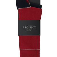 Dark Red 2-Pack Patterned Socks