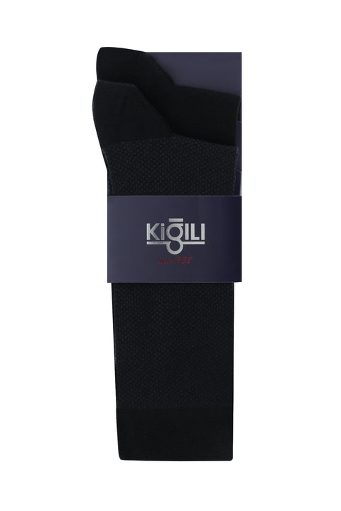 Black 2-Pack Patterned Socks