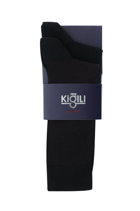 Black 2-Pack Patterned Socks