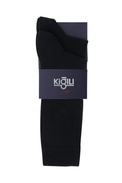Dark Black 2-Pack Patterned Socks