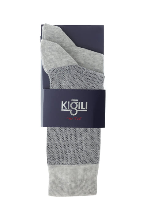 Medium Grey 2-Pack Patterned Sock Set