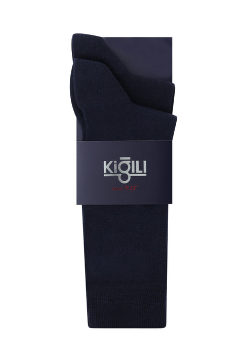 Light Navy Blue 2-Pack Patterned Socks