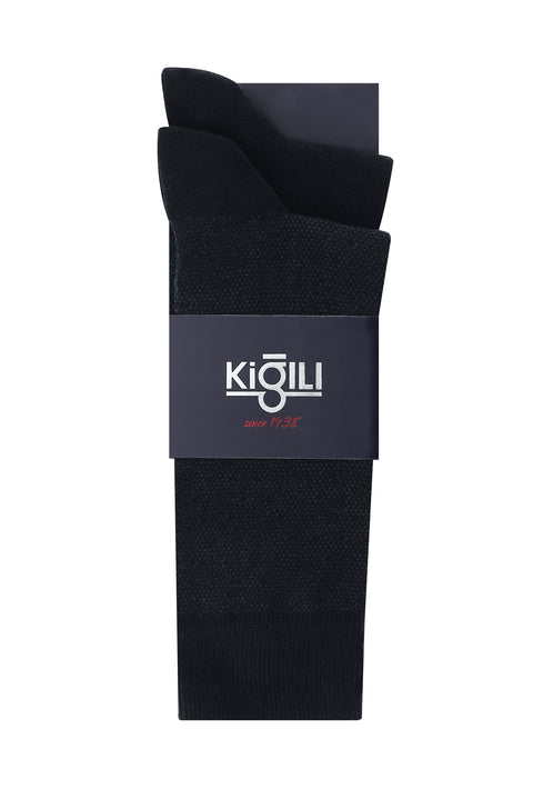 Black 2-Pack Patterned Socks