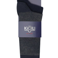 Light Navy Blue 2-Pack Patterned Socks