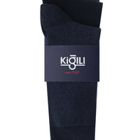 Medium Navy Blue 2-Pack Patterned Socks
