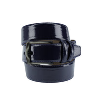 Medium Navy Classic Patent Leather Belt