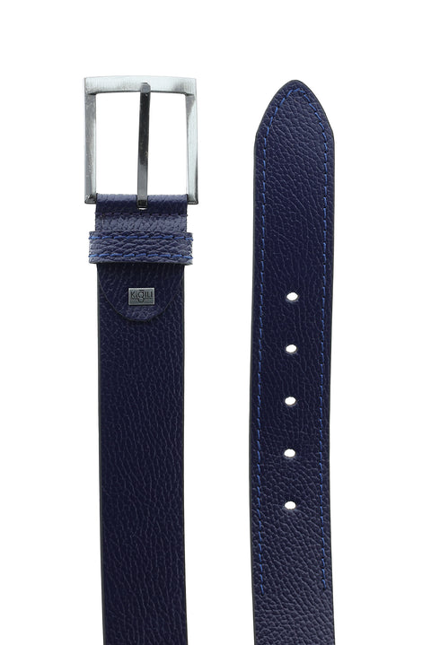 Dark Navy Leather Sport Belt