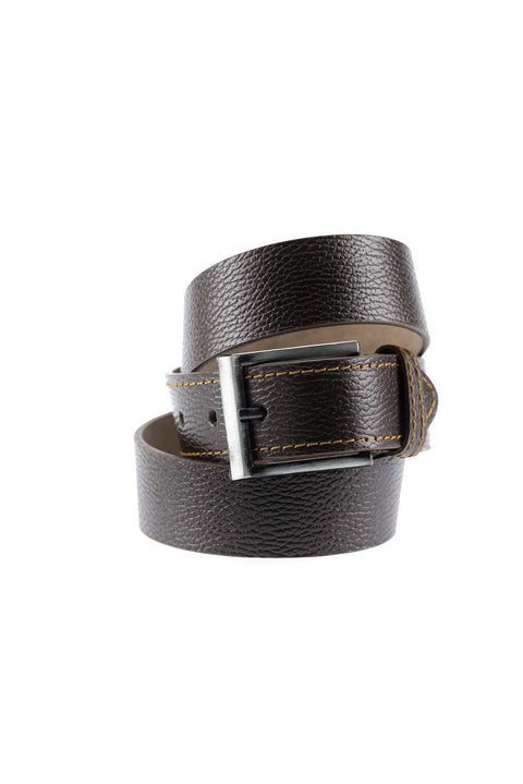Dark Brown Sport Leather Belt