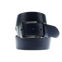 Dark Navy Leather Sport Belt