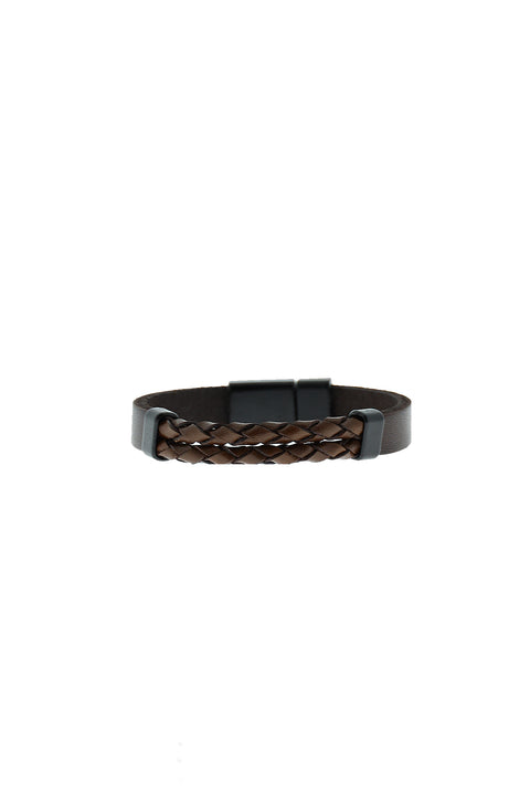 Medium Brown Leather Bracelet