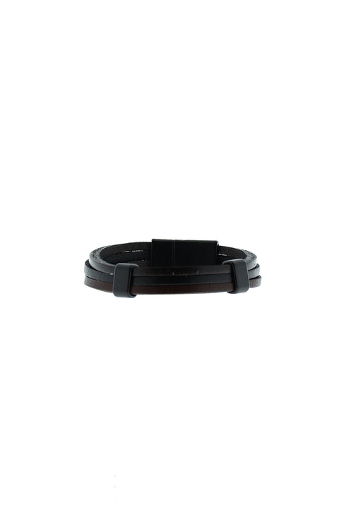 Medium Brown Leather Bracelet