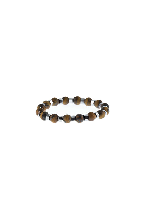 Medium Brown Natural Stone Bracelet