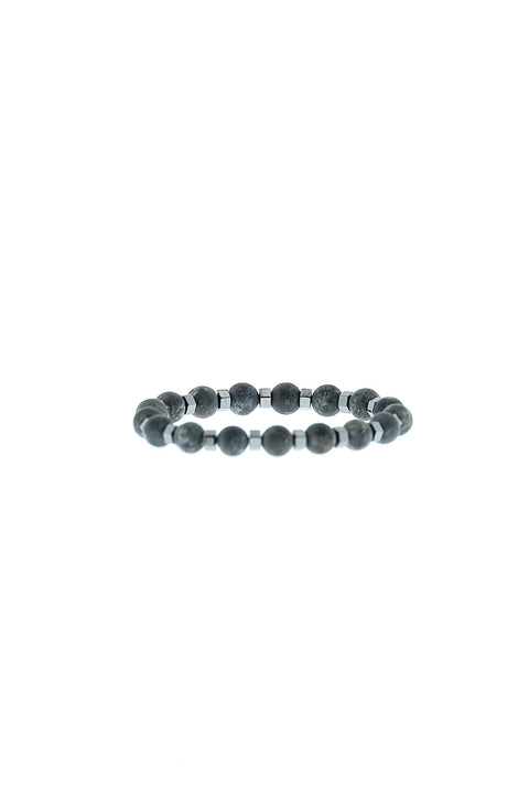 Medium Anthracite Natural Stone Bracelet