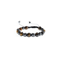 Medium Brown Melange Natural Stone Bracelet