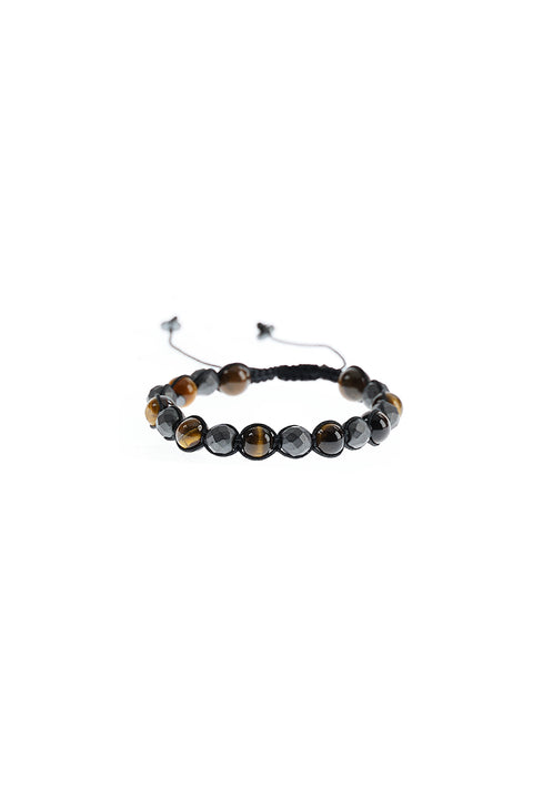Medium Brown Melange Natural Stone Bracelet