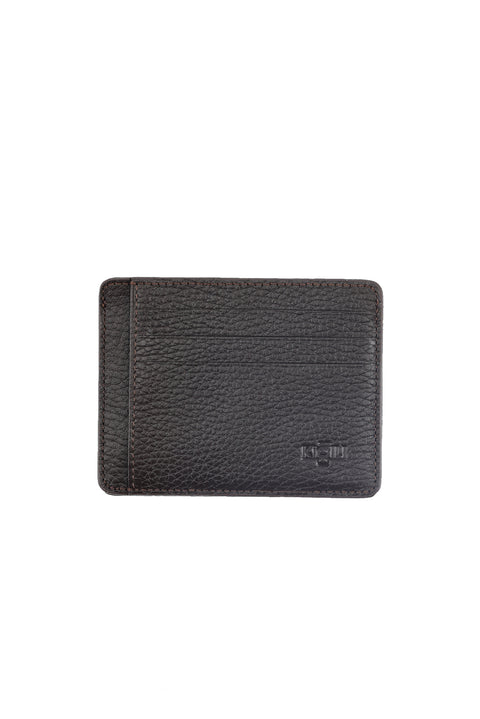 Medium Brown Leather Card Holder
