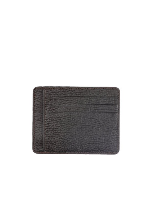 Medium Brown Leather Card Holder