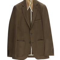 Light Brown 4-Drop Relaxed Fit Jacket