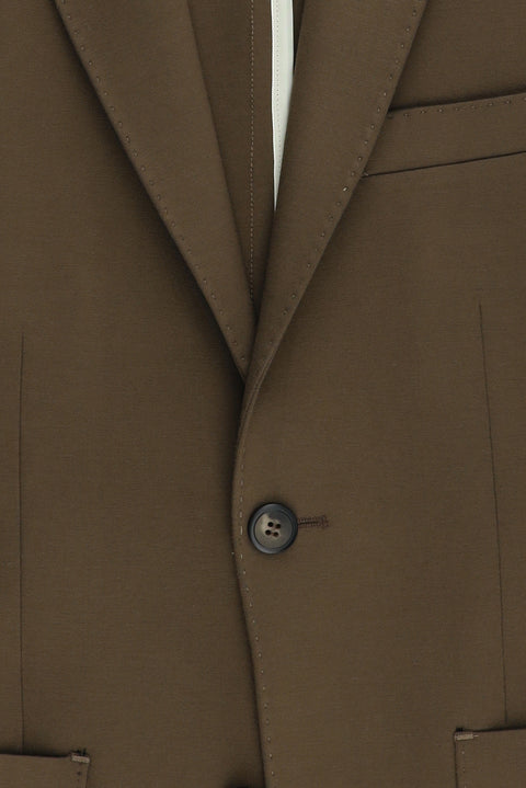 Light Brown 4-Drop Relaxed Fit Jacket