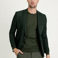 Dark Green 7 Drop Slim Fit Jacket