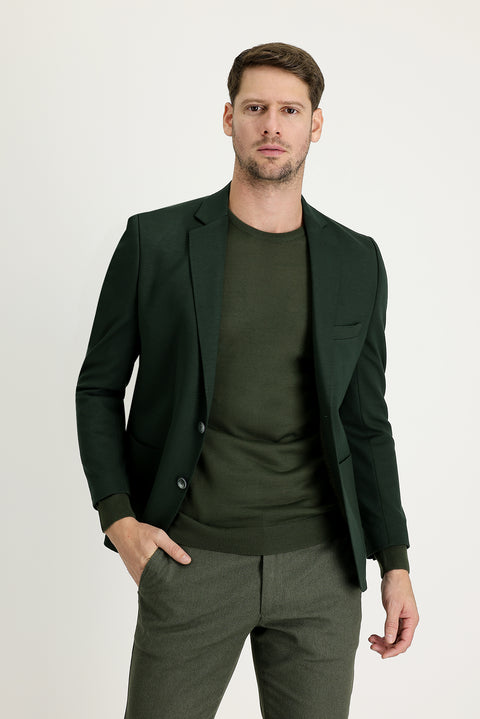 Dark Green 4 Drop Relaxed Fit Jacket