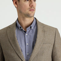 Dark Mink 7 Drop Slim Fit Patterned Sport Jacket