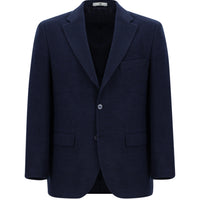 Medium Navy 4 Drop Relaxed Fit Patterned Jacket