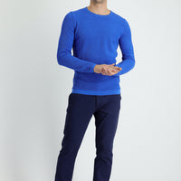 Dark Navy Blue Slim Fit Stretch Canvas / Chino Trousers