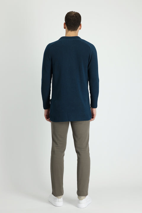 Açık Haki Slim Fit Dar Kesim Likralı Kanvas / Chino Pantolon