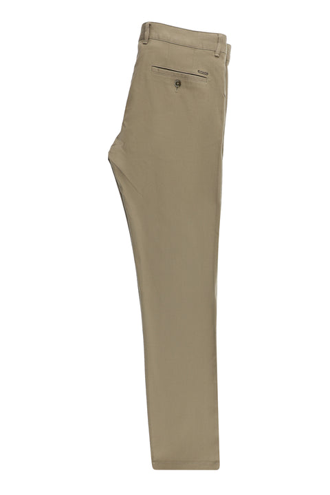 Medium Mink 7 Drop Slim Fit Narrow Cut Lycra Canvas / Chino Pants