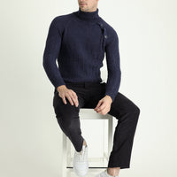 Dark Anthracite Regular Fit Standard Cut Lycra Velvet Trousers