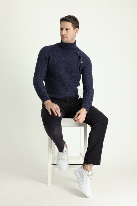Dark Anthracite Regular Fit Standard Cut Lycra Velvet Trousers