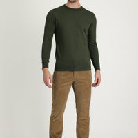 Medium Mink Regular Fit Standard Cut Lycra Velvet Trousers